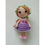 Oyuncak Park Maskot Rapunzel Bebek Amigurumi Oyuncak