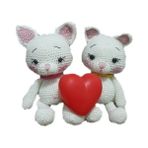 Oyuncak Park Miniş Kedicik Amigurumi Organik Oyuncak - Renkli