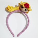 Oyuncak Park Rapunzel Modeli Amigurumi Taç - Renkli