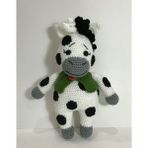 Oyuncak Park Sevimli Inek Amigurumi Organik Oyuncak - Renkli