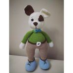 Oyuncak Park Sevimli Köpek Uyku Arkadaşı Amigurumi Organik Oyuncak - Renkli