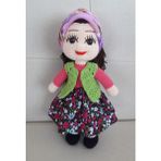 Oyuncak Park Yöresel Köylü Kızı Bebek Amigurumi Organik Oyuncak - Renkli