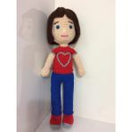 Oyuncak Park Zeynep Karakter Bebek Amigurumi Organik Oyuncak - Renkli