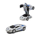 Oyuncak Polis Arabası Transformers Robota Dönüşen Işıklı Sesli