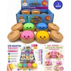 Oyuncak Sahili Skuşi XL Büyükboy Yeni Trend Stres Kutulu Çin Mantısı Squishy 1 Tane Oyuncak Sukuşi Kutuda Dumpling - Çok Renkli
