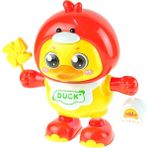 Oyuncak Sevimli Yavru Ördek Işıklı Sesli Rüzgar Güllü 20 cm - sarı