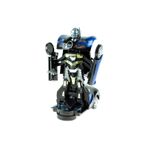 Oyuncak Süper Araba Transformers Robota Dönüşen Işıklı Sesli Mavi
