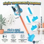 Oyuncak Süpürge Pili Sesli 3 Başlıklı 60 Cm Süpürge