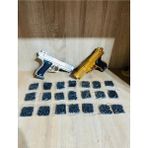 Oyuncak Tabanca Oyuncak Silah Silver - Gold Renk Boncuklu Oyuncak Tabanca 1 Adet 21 Paket Boncuk