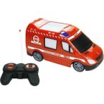 Oyuncak Uz.kumandalı Araba Ful Fonksiyon Sprinter Ambulans, Polis, Itfaiye Jandarma Araçları 20CM - Kırmızı
