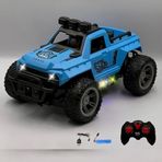 Oyuncak Uzaktan Kumandalı Araba Full Fonksiyon 3.7 Volt 500 Mah Şarjlı Işıklı Rc Off-Road Araba (Mavi)