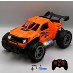 Oyuncak Uzaktan Kumandalı Araba Full Fonksiyon 3.7 Volt 500 Mah Şarjlı Işıklı Rc Off-Road Araba (Turuncu)