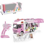 Oyuncak Uzaktan Kumandalı Sesli Işıklı Karavan - Pembe