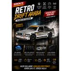 oyuncakgidiyor 1/16 4WD 50 KM Hızlı E30 RC Drift Uzaktan Kumandalı Yedek Lastikli Oyuncak Drift Araba Gri