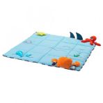 Oyuncaklı Bebek Oyun Halısı 114x114 cm Mavi Renk Aktivite Oyun Halısı