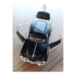 OYUNCAKSAHİLİ Cadillac Tarzı Direksiz Klasik 1962 Nostaljı Koleksıyon Model Metal Araba Kapı Bagaj Açılır Black