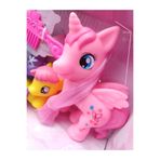OYUNCAKSAHİLİ Pony Ailesi Unicorn 6 Parça Oyuncak Figür Tarak Şampuan Küvet Duş Aksesuarlı Rainbow Dash Pinkie