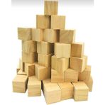 Oyuncakzade Ahsap 20'li Küp Blok 5X5X5CM Eğitici Oyuncak Küp Bloklar Dekoratif Küp Bloklar