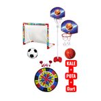 OyuncakZade Ayarlanabilir Ayaklı Basketbol Potası + Futbol Kale+ Yapışkan Dart