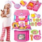 Oyuncakzade Barbıe Şef Mutfak Pembe Bulaşıklık Kız Çocuk Oyuncak Mutfak Set