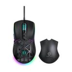 Oyuncu Mouse Rgb 7 Tuşlu 12.800DPI Makrolu Yazılım Değiştirilebilir Başlıklı Gaming Oyuncu Mouse - Siyah
