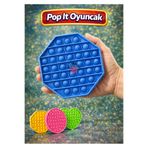 OYUNKAFASI Popit Oyuncak Stres Giderici Fidget Oyuncak 2 El Kullanım Renkli Popit 1 Adet