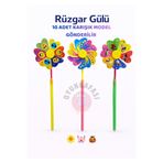 OYUNKAFASI Rüzgar Gülü Oyuncak 10 Adet Renkli Döner Bahçe Oyuncağı Çocuklar İçin Eğlenceli Mini Rüzgar Gülü