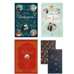 Oyunlarıyla Shakespeare(Ciltli)-Alice (Ciltli)-Romanlarıyla Jane Austen (Ciltli)2 Not Defteri Hediye