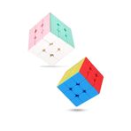 Oyunsal 2 Adet Speed Cupe Küp Zeka Küpü 3X3 Hız Küpü, Fidget Oyuncak Zeka Oyunu Canlı Ve Pastel