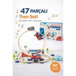 Oyunsal 47 Parça Tren Seti - Sesli Pilli Aksesuarlı Çocuk Oyuncak Tren Yolu