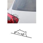 Oyunsever Kedi Sticker Araba Oto Motor Laptop Bilgisayar 6 Cm Etiket Çıkartma