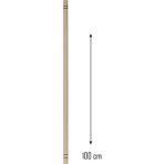 Öz Ahşap 100 cm Hamur Açma Şekillendirme Oklavası