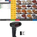 Öz Barkod Kablosuz Barkod Okuyucu + Barkodlu Satış Sistemi Programı - USB - Siyah