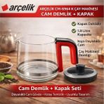 Öz Beyaz Eşya Arçelik CM-6964 K Çay Makinası Demliği Kapaklı - KIRMIZI