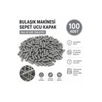 ÖZ BEYAZ EŞYA --BOSH -100 Adet GRİ Bulaşık makinesi sepeti plastik Sepet Koruma Çubukları GRİ RENK (100 Adet)