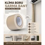 Öz Beyaz Eşya Klima Boru Gizleme Dekoratif Bant (1ADET)