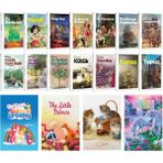 Oz Büyücüsü - Heidi - Peter Pan - Kütük 14'lü Kitap Set - 4'lü Defter