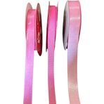 Öz-El 3 Makara Pembe Saten Ve Grogren Kurdele, 1 Cm Ve 1,5 Cm 5+5+5 Mt 100641/513 120087