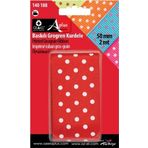 Öz-El Kırmızı Puantiye Baskılı Grogren Kurdele, 5 Cm 2 Mt 140 188
