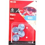 Öz-El Mavi Simli 4 Adet 15 Mm Bebek Düğme, Çocuk Düğme, Gömlek Kazak Yelek Düğmesi 403 240