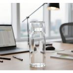 Öz Home Cam Bardaklı Başucu Sürahi/karaf 720 ml - Şeffaf