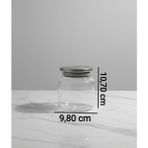Öz Home Cam Kavanoz Vakumlu Metal Kapak - Şeffaf - Natürel - 1 - 635 ml