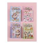 ÖZ OFİS Kawaii Labubu Ayraçlı Stickerlı Not Defteri 8 Sayfa Sticker 16 Sayfa Not Defteri Tekli