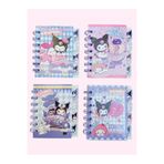 ÖZ OFİS Kuromi My Melody Sanrio Baskılı Spiralli Ayraçlı 120 Sayfa Çizgili Not Defteri 1 adet (T-103)