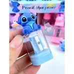 ÖZ OFİS Stitch Temalı Hazneli Kalemtıraş Mavi Renk 1 Adet T-3183 Ölçülerle Eğlenceli Tasarım