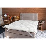 Oz Sheep Wools %100 Doğal Yün Yatak Pedi – Nefes Alan, Terletmeyen, 4 Mevsim Konfor - Krem - 140 × 200 cm