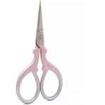 Ozan Tuhafiye M16 Vintage Anka Dikiş Nakış Makası 9 x 4,5 cm Pembe-Gri Renkli Çok Amaçlı