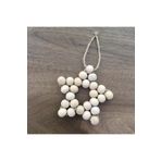 OzanTuhafiye Ahşap Boncuk Yıldız 9x9 Cm Çocuk Bebek Odası Duvar Süsü Kapı Süsü 67