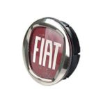 Ozar Fiat Jant Orta Göbek Arma Logosu Nikelajlı Köşeli - 4 Adet - 95 mm - Kırmızı