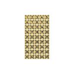 Özarslan Dizayn 5x5 cm Altın Renk 45 Adet Metal Kapı Masa Dolap Numara Levhası